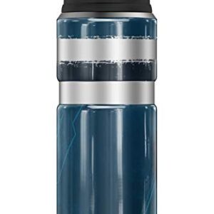 Marvel - The Falcon And The Winter Soldier Winter Soldier Blue Pose THERMOS STAINLESS KING Stainless Steel Drink Bottle, Vacuum insulated & Double Wall, 24oz