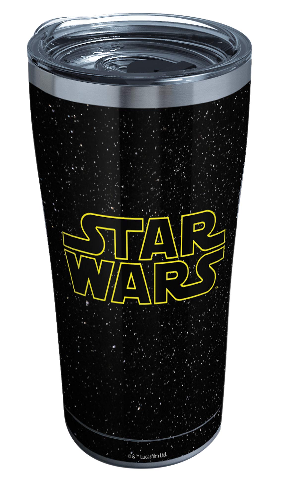 Tervis Star Wars Classic Logo Triple Walled Insulated Tumbler Travel Cup Keeps Drinks Cold & Hot, 20oz Legacy, Stainless Steel, 1 Count (Pack of 1)