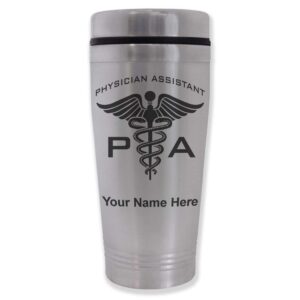 lasergram 16oz commuter mug, pa physician assistant, personalized engraving included