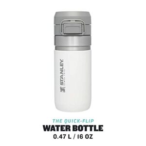 Stanley Quick Flip Stainless Steel Water Bottle .47L / 16OZ Polar – Leakproof Metal Water Bottle Kids - Push Button Locking Lid - BPA-Free Kids Thermos Water Bottle - Dishwasher Safe