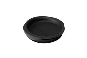 snow peak unisex's silicone lid for double-wall 450 mug, black
