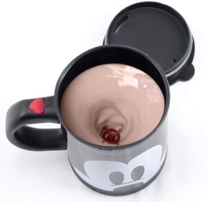 disney mickey mouse 16oz stainless steel self stirring travel mug