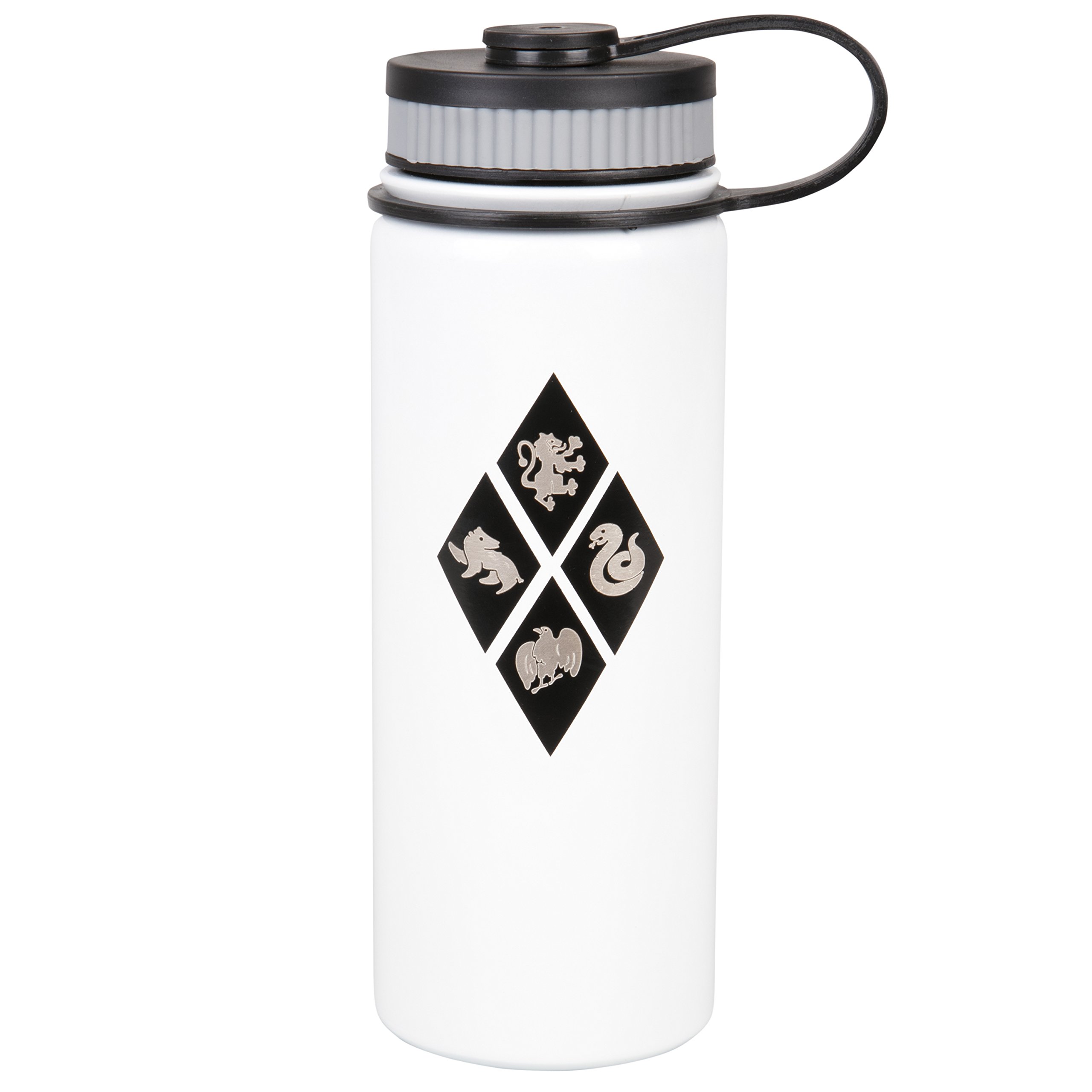 Harry Potter Stainless Steel Water Bottle Thermos, 550ml - Insulated for Water, Coffee & More - Hogwarts House Crest Design - Gift for Kids & Adults