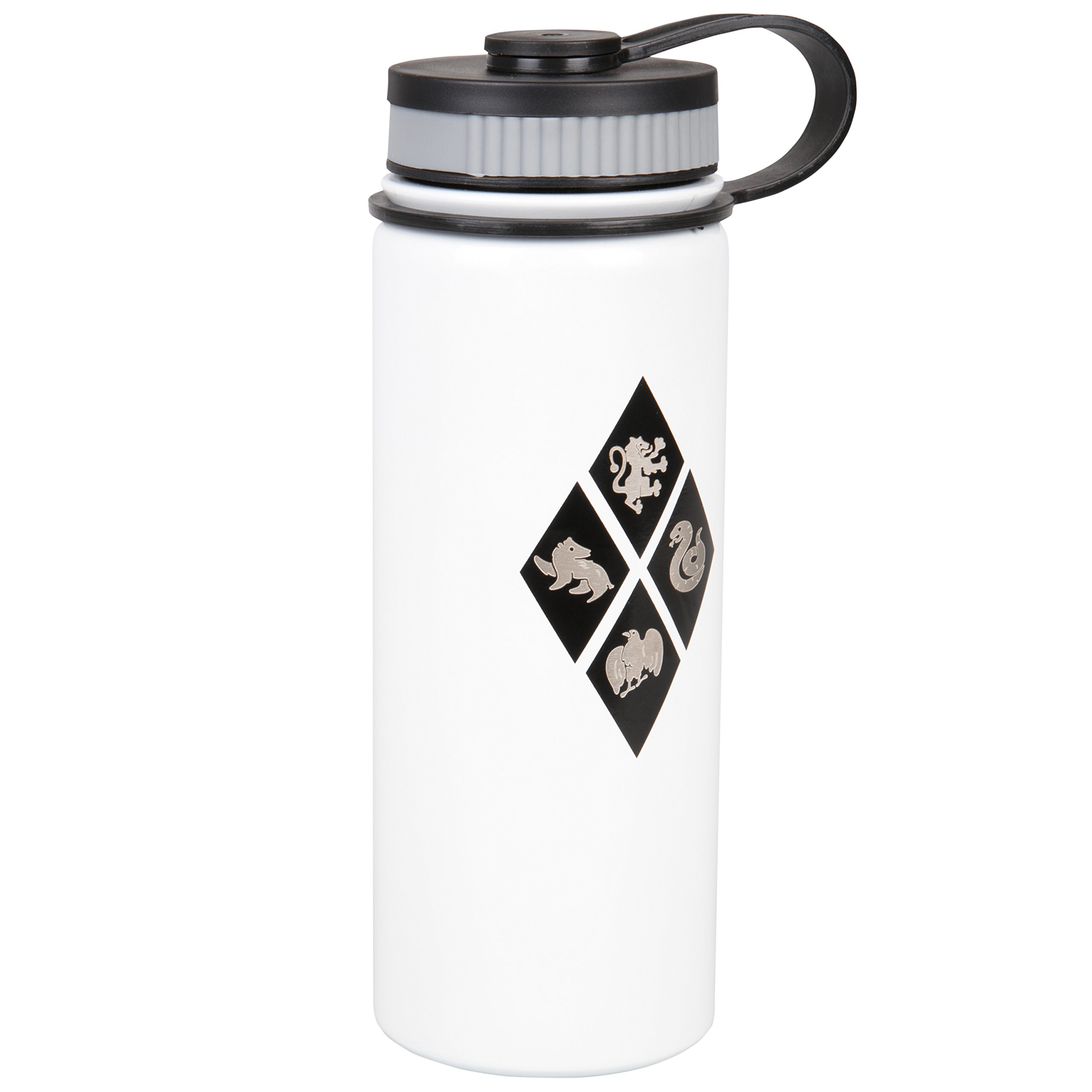 Harry Potter Stainless Steel Water Bottle Thermos, 550ml - Insulated for Water, Coffee & More - Hogwarts House Crest Design - Gift for Kids & Adults