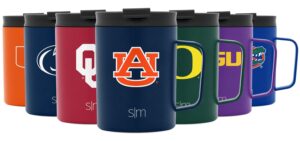 simple modern officially licensed collegiate university of alabama coffee mug with lid | gifts for men travel thermos | 12oz scout