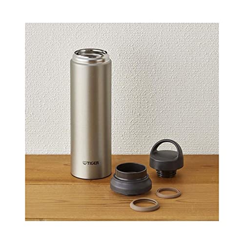 Tiger Corporation Stainless Steel Vacuum Insulated Bottle with Handle, 27-Ounce, Silver,MCZ-S080