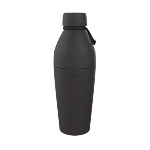 keepcup thermal stainless steel water bottle | vacuum insulated travel coffee thermos cup with spill proof lid | large | 22 oz / 660ml | black