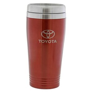 au-tomotive gold stainless steel travel mug for toyota (red)