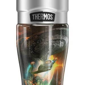 THERMOS Star Trek Next Generation Enterprise STAINLESS KING Stainless Steel Travel Tumbler, Vacuum insulated & Double Wall, 16oz