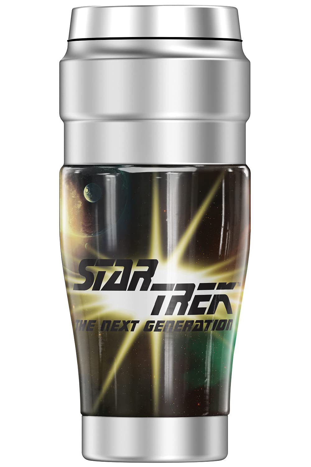 THERMOS Star Trek Next Generation Enterprise STAINLESS KING Stainless Steel Travel Tumbler, Vacuum insulated & Double Wall, 16oz