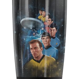 LOGOVISION Star Trek Among The Stars Stainless Steel Tumbler 20 oz Coffee Travel Mug/Cup, Vacuum Insulated & Double Wall with Leakproof Sliding Lid | Great for Hot Drinks and Cold Beverages