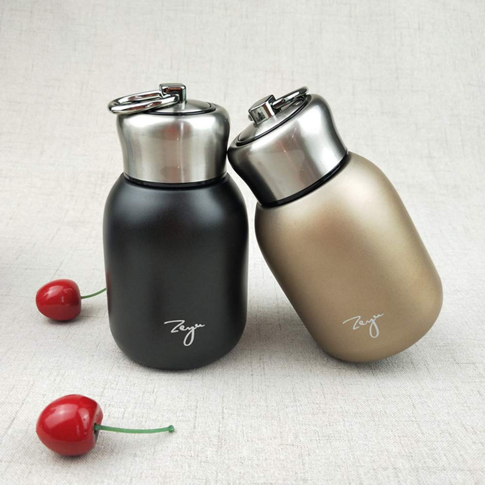 10.15oz/300ML Mini Thermal Mug Leak Proof Vacuum Flasks Travel Thermos Stainless Steel Drink Water Bottle Thermos Cups for Indoor and Outdoor (Green)