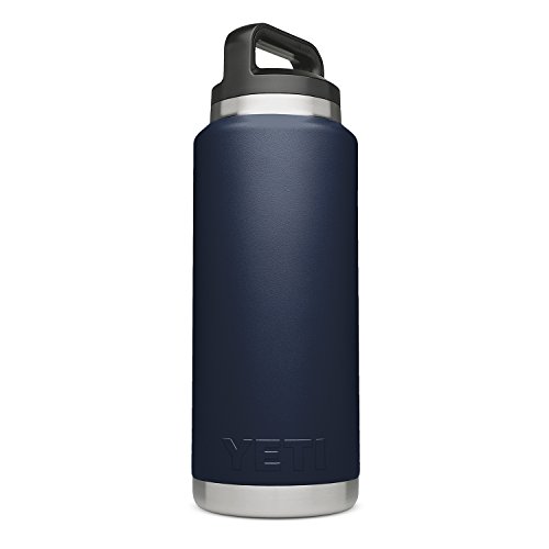 YETI Rambler 36 oz Vacuum Insulated Stainless Steel Bottle with TripleHaul Cap, Navy