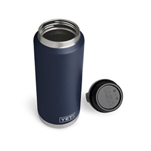 YETI Rambler 36 oz Vacuum Insulated Stainless Steel Bottle with TripleHaul Cap, Navy