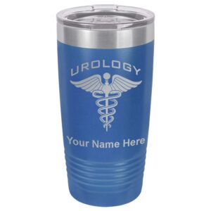 lasergram 20oz vacuum insulated tumbler mug, urology, personalized engraving included (dark blue)