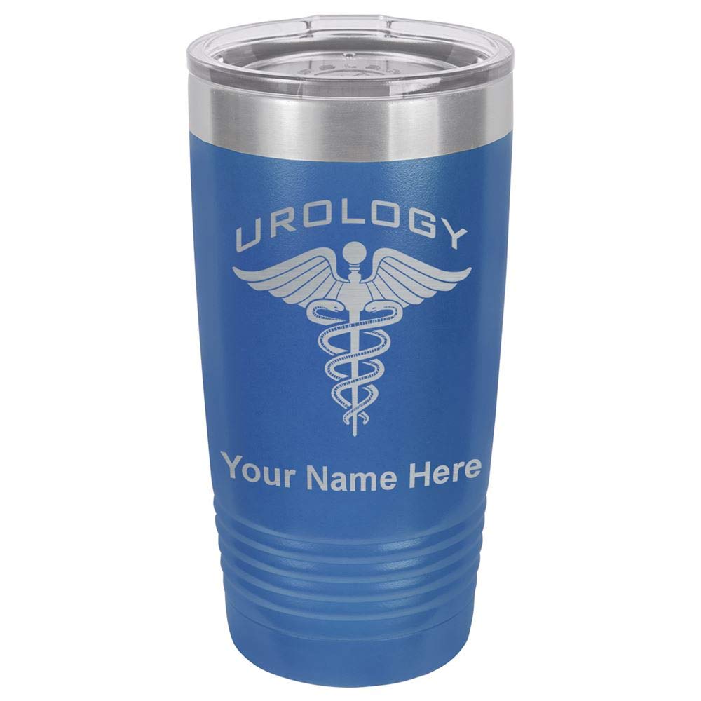 LaserGram 20oz Vacuum Insulated Tumbler Mug, Urology, Personalized Engraving Included (Dark Blue)