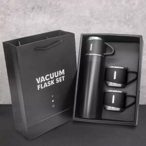 Thermos Set Stainless Steel Vacuum Flask 0.5L 2022New Model with 3 Cups