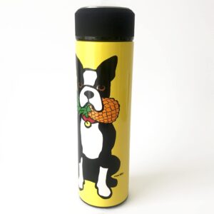 Marc Tetro Pineapple Boston Terrier Vacuum Insulated Water Bottle