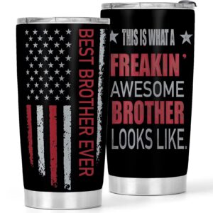 gifts for brothers - 20oz best brother ever tumbler gifts for men - birthday gift for brother from brother - cool gifts for big brother - christmas gifts ideas for brother from sister, 1 piece