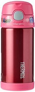 thermos funtainer straw bottle, pink, 355 ml