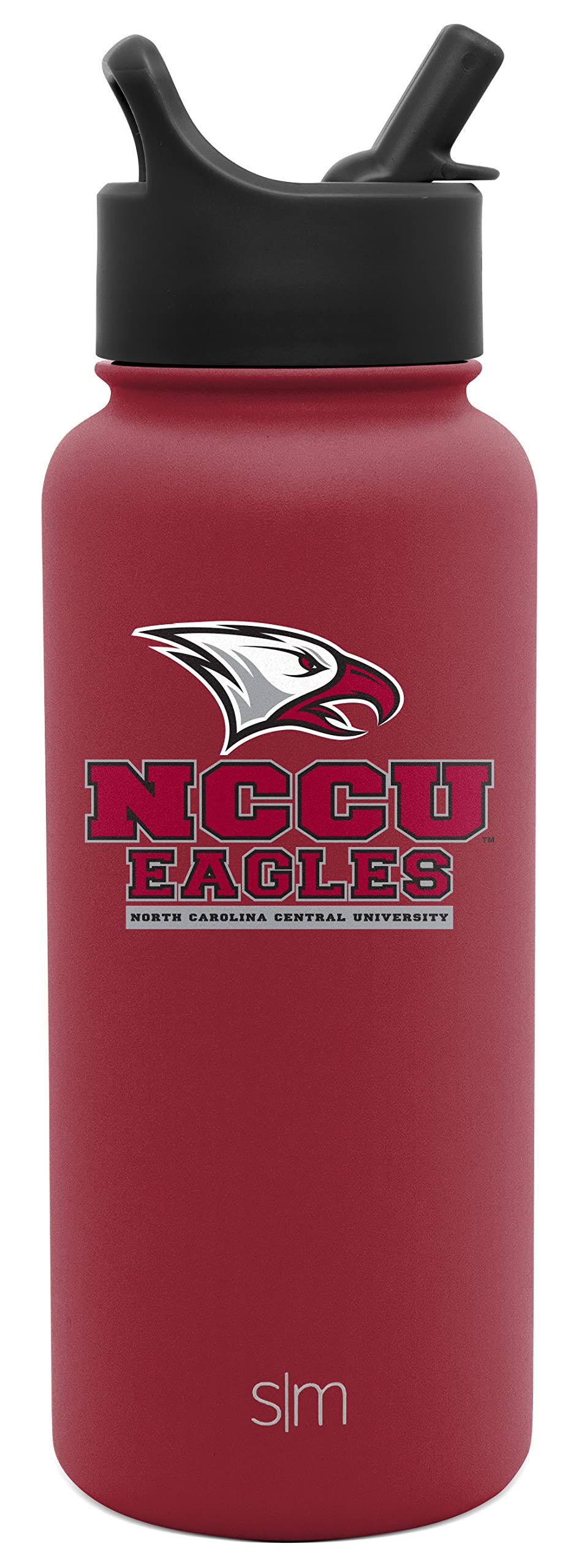 Simple Modern Officially Licensed Collegiate North Carolina Central Eagles Water Bottle with Straw Lid | Vacuum Insulated Stainless Steel 32oz Thermos | Summit Collection