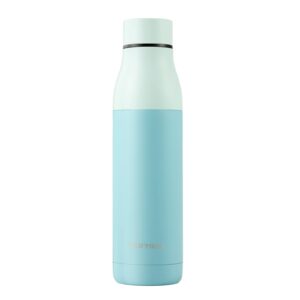 murmioo sports water bottle, stainless steel vacuum flask cold for 24 hours, hot for 12 hours, insulated 、bpa free, suitable for cycling, camping, office 22oz/650ml blue