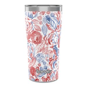 tervis sara berrenson american beauties triple walled insulated tumbler travel cup keeps drinks cold & hot, 20oz legacy, stainless steel