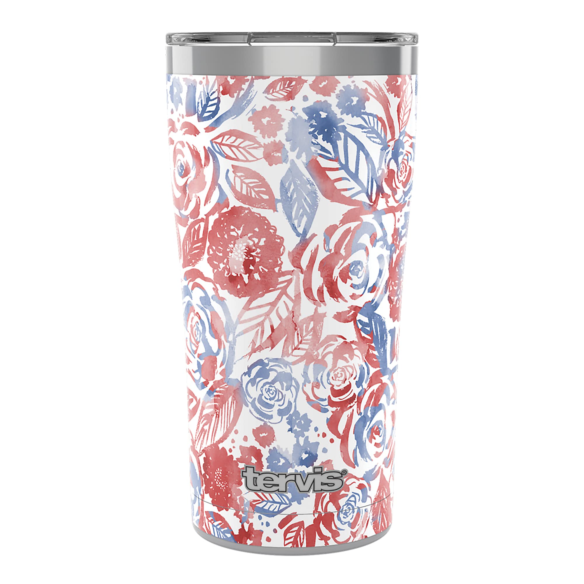 Tervis Sara Berrenson American Beauties Triple Walled Insulated Tumbler Travel Cup Keeps Drinks Cold & Hot, 20oz Legacy, Stainless Steel