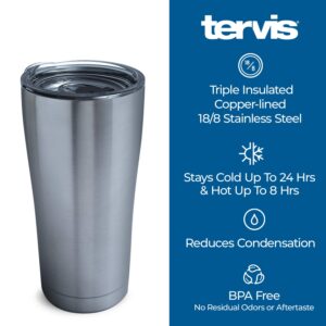 Tervis Sara Berrenson American Beauties Triple Walled Insulated Tumbler Travel Cup Keeps Drinks Cold & Hot, 20oz Legacy, Stainless Steel