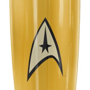 LOGOVISION Star Trek Star Trek Command Uniform Stainless Steel Tumbler 20 oz Coffee Travel Mug/Cup, Vacuum Insulated & Double Wall with Leakproof Sliding Lid | Great for Hot Drinks and Cold Beverages