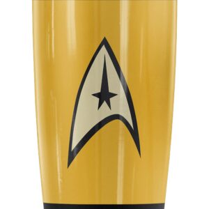 LOGOVISION Star Trek Star Trek Command Uniform Stainless Steel Tumbler 20 oz Coffee Travel Mug/Cup, Vacuum Insulated & Double Wall with Leakproof Sliding Lid | Great for Hot Drinks and Cold Beverages