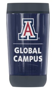 thermos university of arizona global campus official primary logo guardian collection stainless steel travel tumbler, vacuum insulated & double wall, 12 oz.