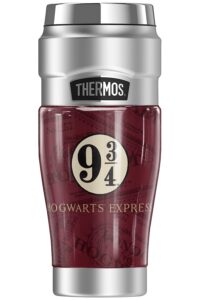 thermos harry potter hogwarts express tickets stainless king stainless steel travel tumbler, vacuum insulated & double wall, 16oz