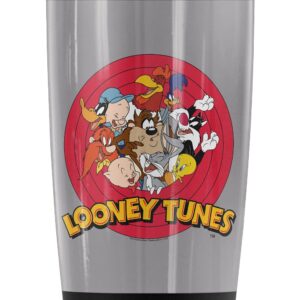 Logovision Looney Tunes Tunes Group Stainless Steel Tumbler 20 oz Coffee Travel Mug/Cup, Vacuum Insulated & Double Wall with Leakproof Sliding Lid | Great for Hot Drinks and Cold Beverages