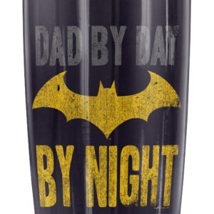 Logovision Batman Dad By Day Stainless Steel Tumbler 20 oz Coffee Travel Mug/Cup, Vacuum Insulated & Double Wall with Leakproof Sliding Lid | Great for Hot Drinks and Cold Beverages