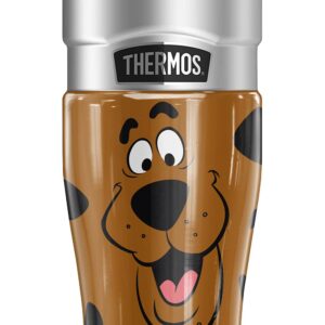 THERMOS Scooby-Doo Face STAINLESS KING Stainless Steel Travel Tumbler, Vacuum insulated & Double Wall, 16oz