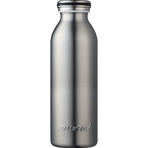 Mosh! DMMB450SV Vacuum Insulated Screw Type Mug Bottle 0.1 gal (0.45 L) Silver