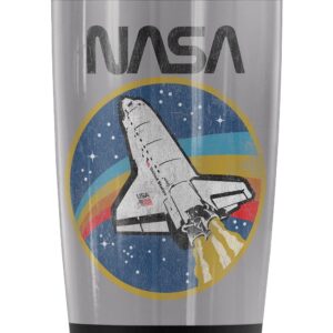 NASA Space Shuttle Patch Stainless Steel Tumbler 20 oz Coffee Travel Mug/Cup, Vacuum Insulated & Double Wall with Leakproof Sliding Lid