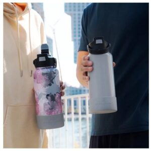 Hydraflow Hybrid 13-Piece 34-oz. Double Wall Stainless Steel Bottles with Bonus Accessories