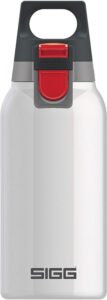 sigg - insulated water bottle white - thermo flask hot & cold one with tea infuser - leakproof - bpa free - 18/8 stainless steel - 10 oz