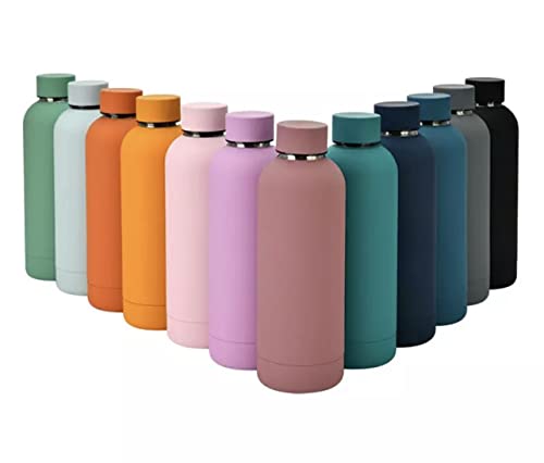 Water Bottle Sport matte Vacuum Flask double walled insulated 500ml stainless steel vacuum