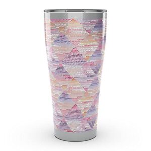 tervis yao cheng - sunset dots triple walled insulated tumbler travel cup keeps drinks cold & hot, 30oz, stainless steel