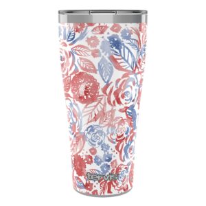 tervis sara berrenson american beauties triple walled insulated tumbler travel cup keeps drinks cold & hot, 30oz legacy, stainless steel