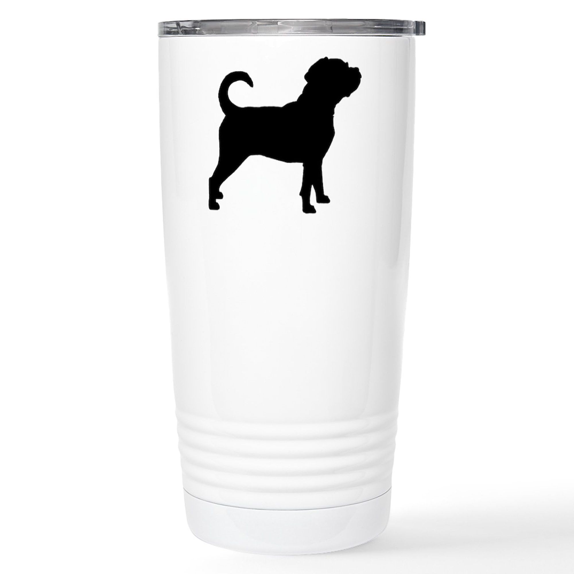 CafePress Puggle Dog Stainless Steel Travel Mug Stainless Steel Travel Mug, Insulated 20 oz. Coffee Tumbler