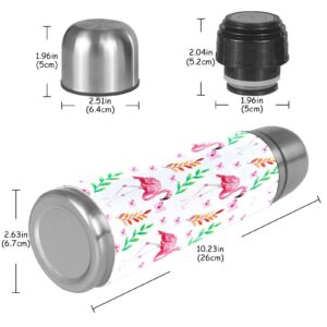 Flamingo Animal Thermos Vacuum Insulated 1L Compact Stainless Steel Beverage Bottle