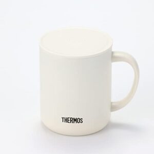 Thermos JDG-451C MWH Vacuum Insulated Mug, 15.2 fl oz (450 ml), Milk White