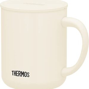 Thermos JDG-451C MWH Vacuum Insulated Mug, 15.2 fl oz (450 ml), Milk White