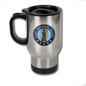 expressitbest stainless steel coffee mug with u.s. army national guard seal