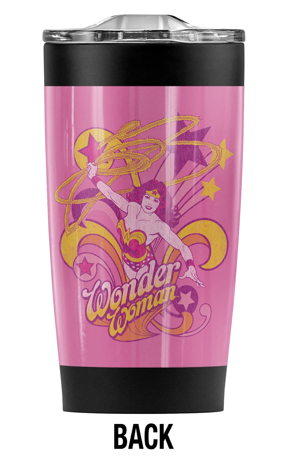 Logovision Wonder Woman Save Me Stainless Steel Tumbler 20 oz Coffee Travel Mug/Cup, Vacuum Insulated & Double Wall with Leakproof Sliding Lid | Great for Hot Drinks and Cold Beverages