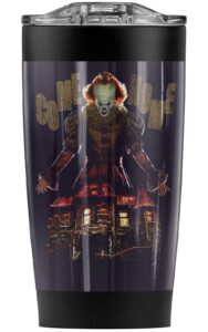 logovision it: chapter 5 come home stainless steel tumbler 20 oz coffee travel mug/cup, vacuum insulated & double wall with leakproof sliding lid | great for hot drinks and cold beverages